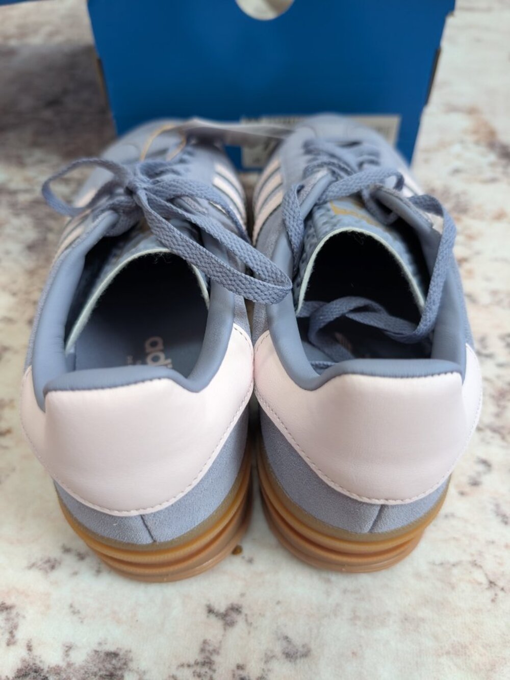 NEW Adidas Gazelle Bold Stacked Sneakers – Size 7 Y/8.5 W - Picture 6 of 8